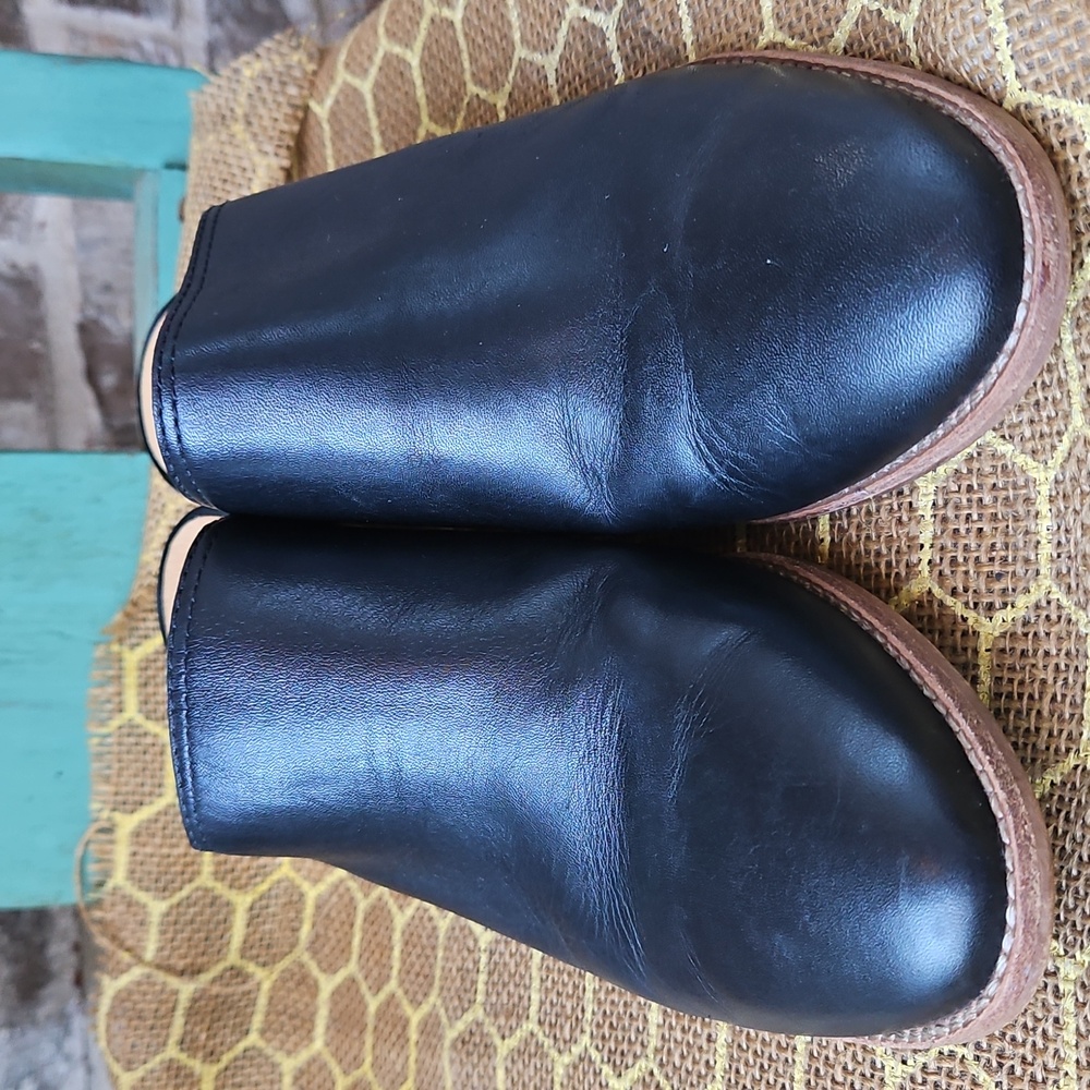 Madewell The Harper Black Leather Mules Clogs - Picture 3 of 6
